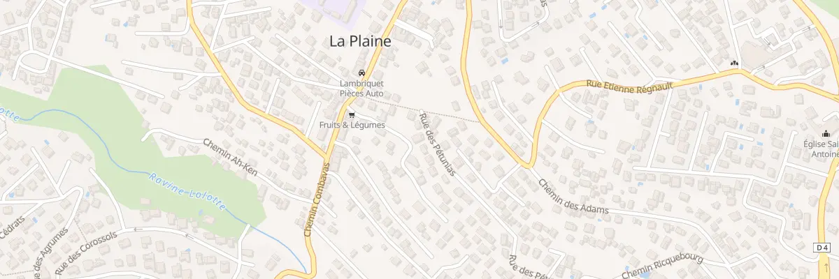 Plan du 41 Rue des Pétunias à Saint-Paul