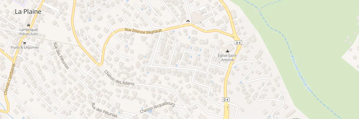 Plan du 3 Imp des Lavandes (La Plaine) à Saint-Paul