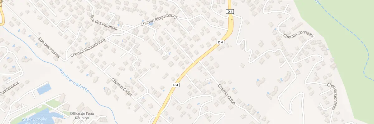 Plan du 38 Rue Leconte de Lisle (Plaine) à Saint-Paul