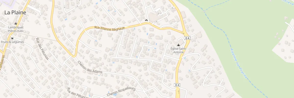 Plan du 8 Imp des Lavandes (La Plaine) à Saint-Paul