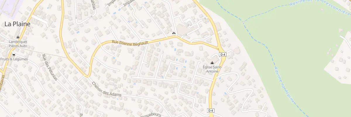 Plan du 5 Imp des Lavandes (La Plaine) à Saint-Paul
