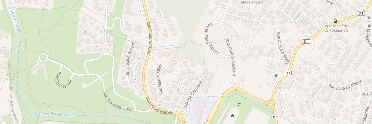 Plan du 28 Rue Gutemberg à La Possession