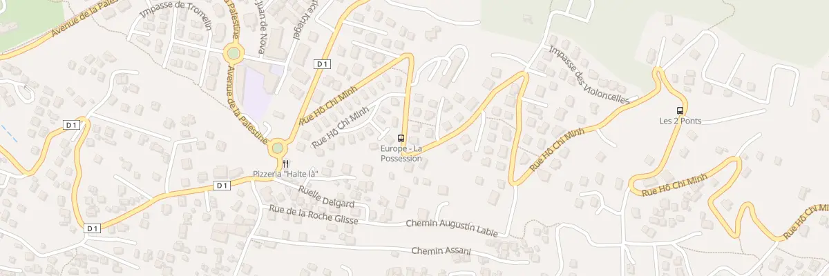 Plan du 70 Rue Ho Chi Minh à La Possession