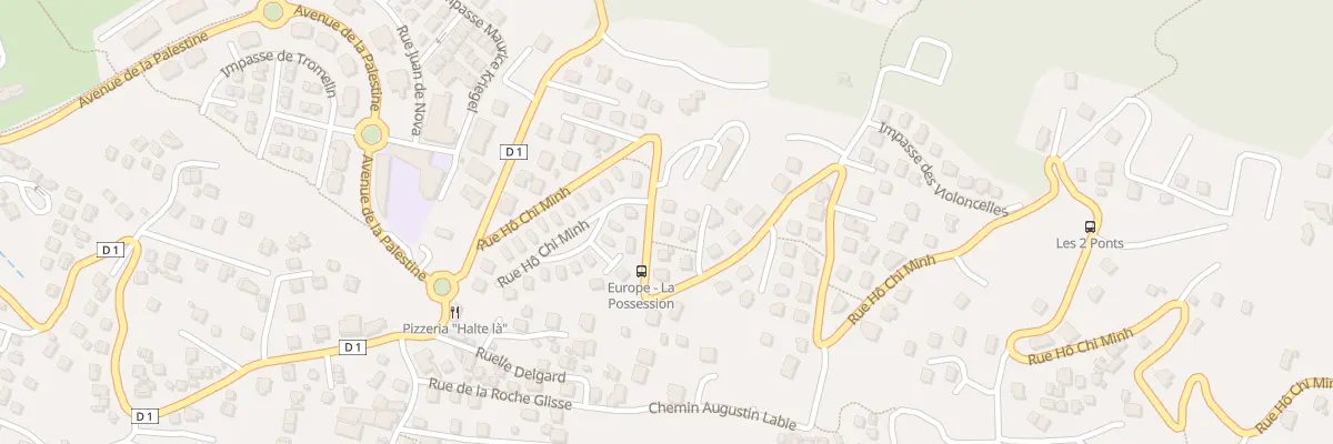 Plan du 74 Rue Ho Chi Minh à La Possession