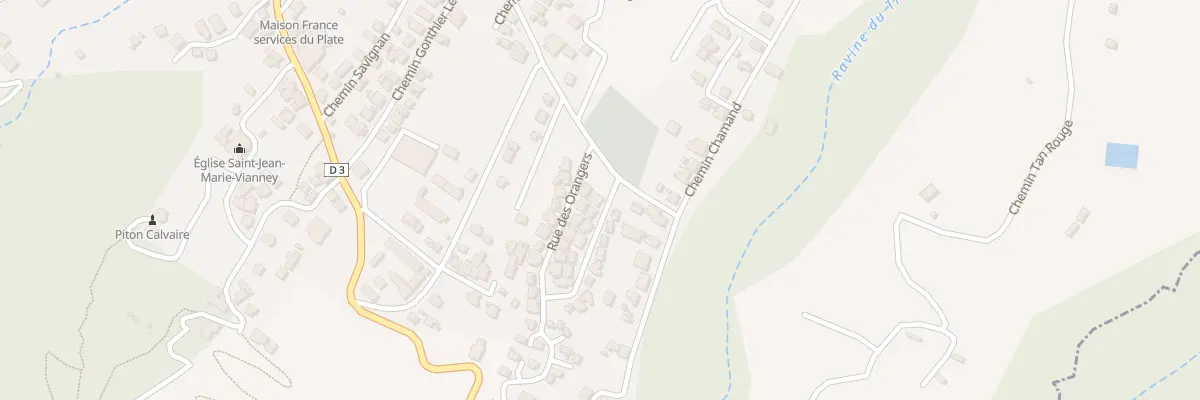 Plan du 25 Rue des Orangers à Saint-Leu
