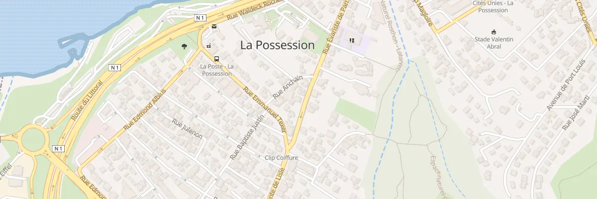 Plan du 9 Rue Évariste de Parny à La Possession