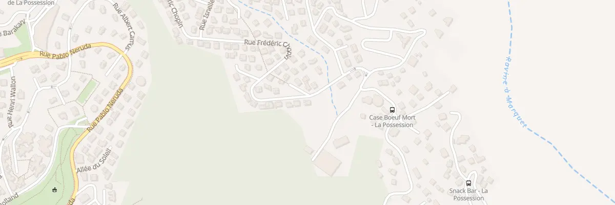 Plan du 3 Rue Frédéric Chopin à La Possession