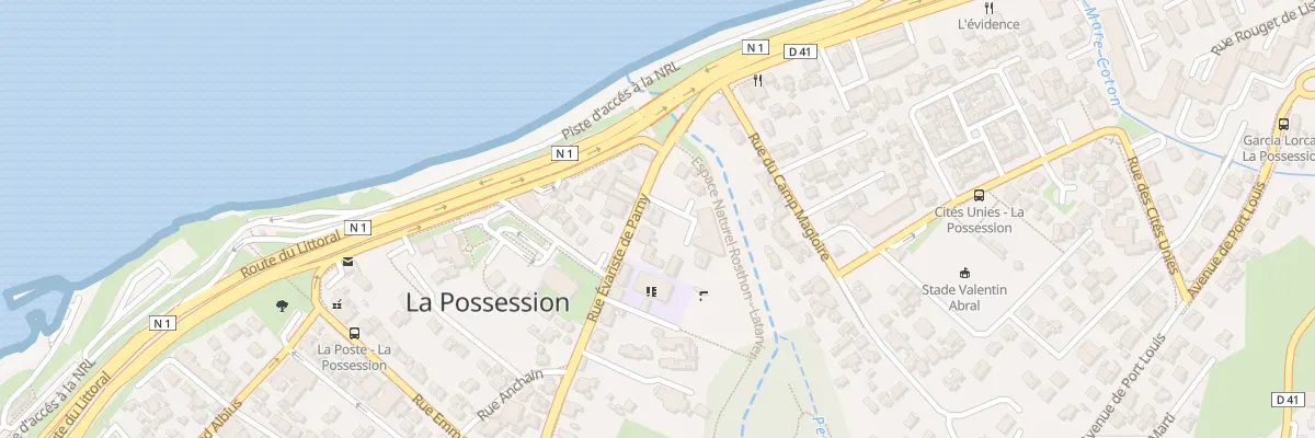 Plan du 38 Rue Évariste de Parny à La Possession