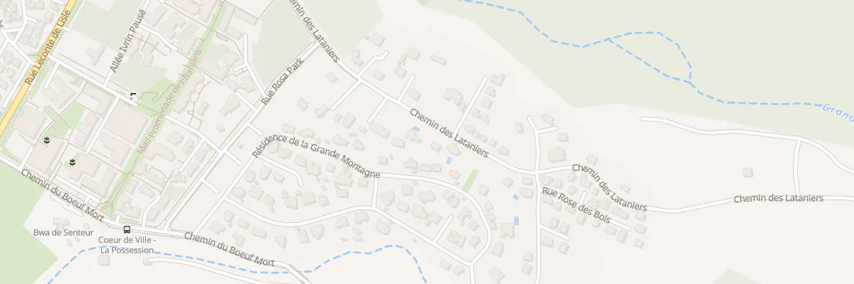 Plan du 54A Che des Lataniers à La Possession