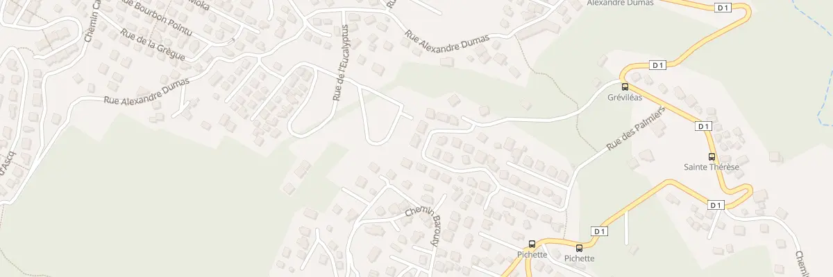 Plan du 27 Rue des Grands Palmiers à La Possession