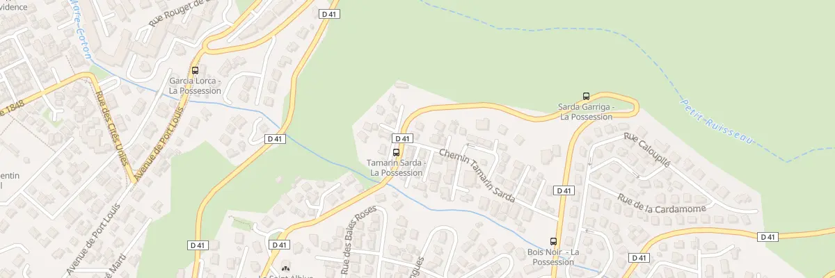 Plan du 2 Che Tamarin Sarda à La Possession