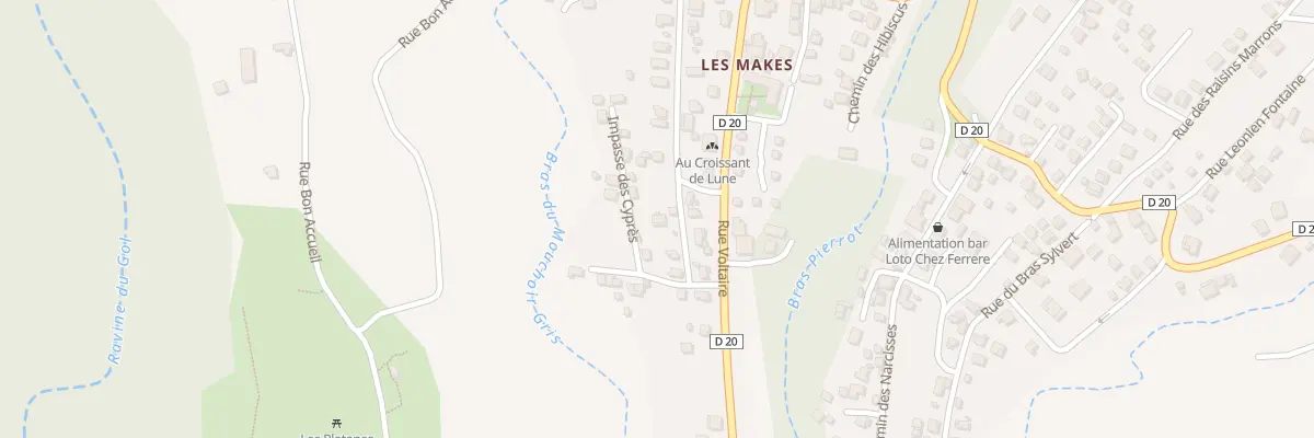 Plan du 2B Imp des Cypres à Saint-Louis