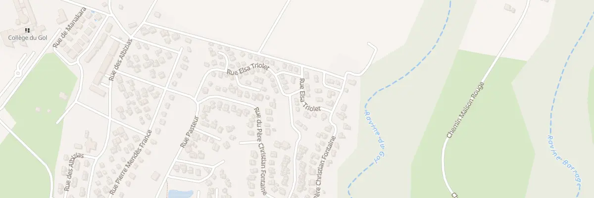 Plan du 44 Rue Elsa Triolet à Saint-Louis
