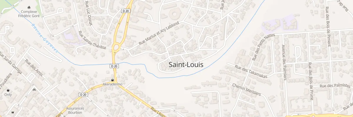 Plan du 2 Rue Vincent Caderby à Saint-Louis