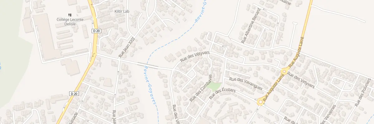 Plan du 40 Rue des Vetivers à Saint-Louis