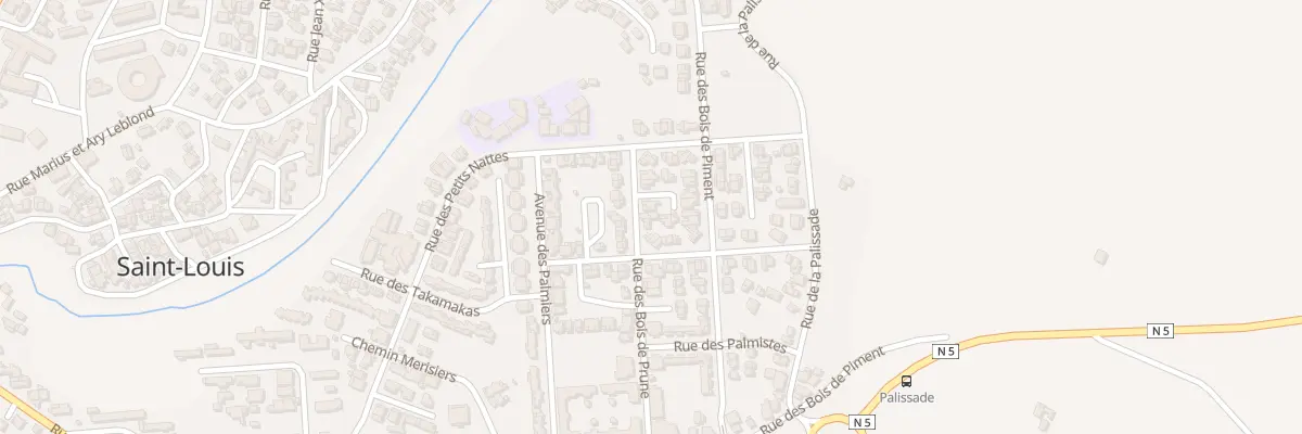 Plan du 54 Rue des Bois de Prune à Saint-Louis