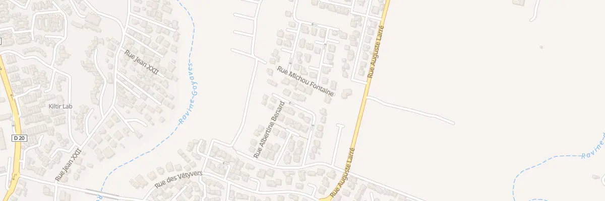 Plan du 24 Rue Albertine Benard à Saint-Louis
