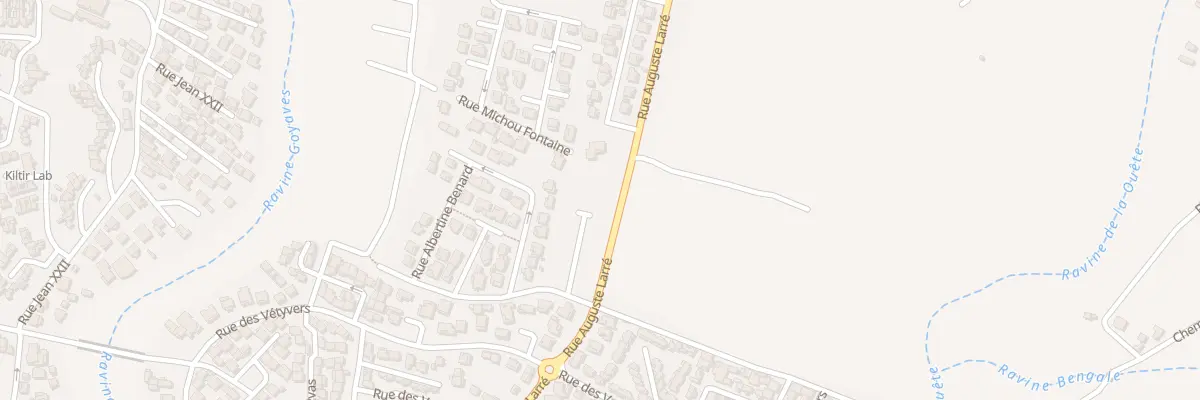 Plan du 2F Rue Albertine Benard à Saint-Louis