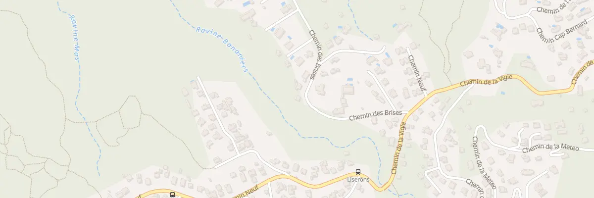 Plan du 1A Che des Brises La Mtgne à Saint-Denis