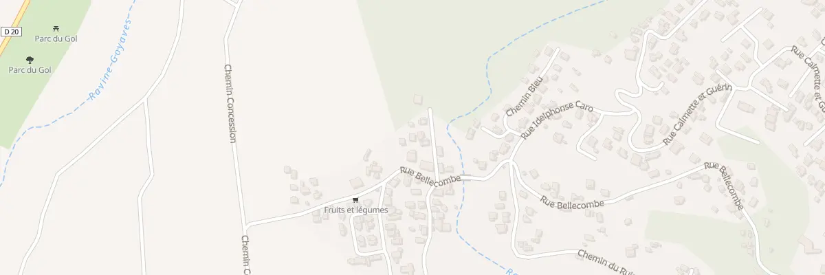 Plan du 112A Rue Bellecombe à Saint-Louis