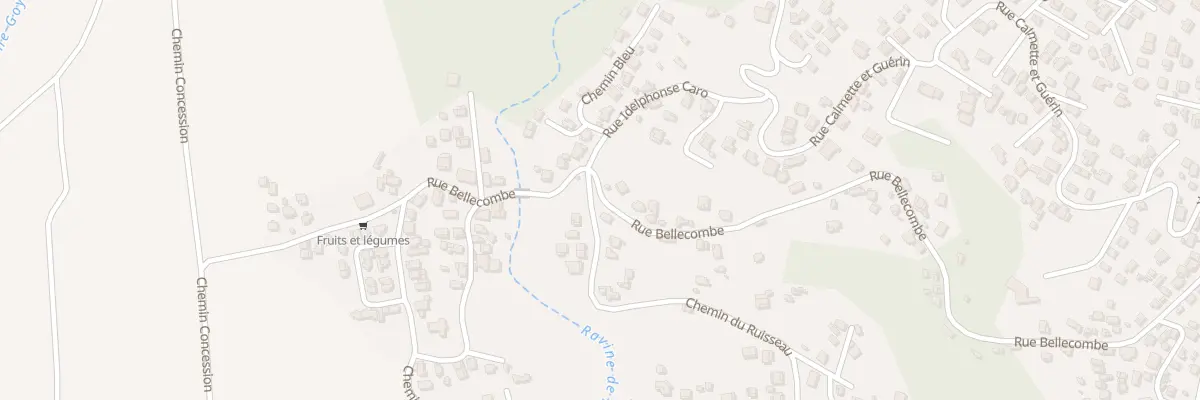 Plan du 119 Rue Bellecombe à Saint-Louis