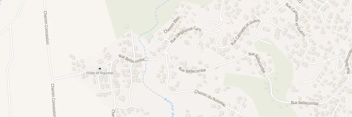 Plan du 96 Bellecombe à Saint-Louis