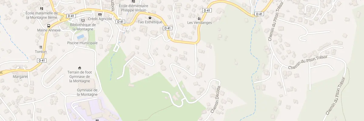 Plan du 1A Rte des Palmiers à Saint-Denis