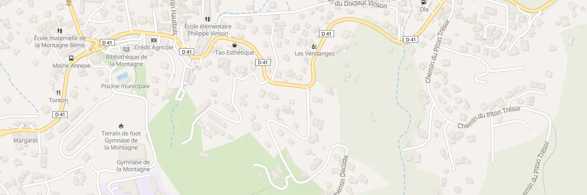 Plan du 1T Rte des Palmiers à Saint-Denis