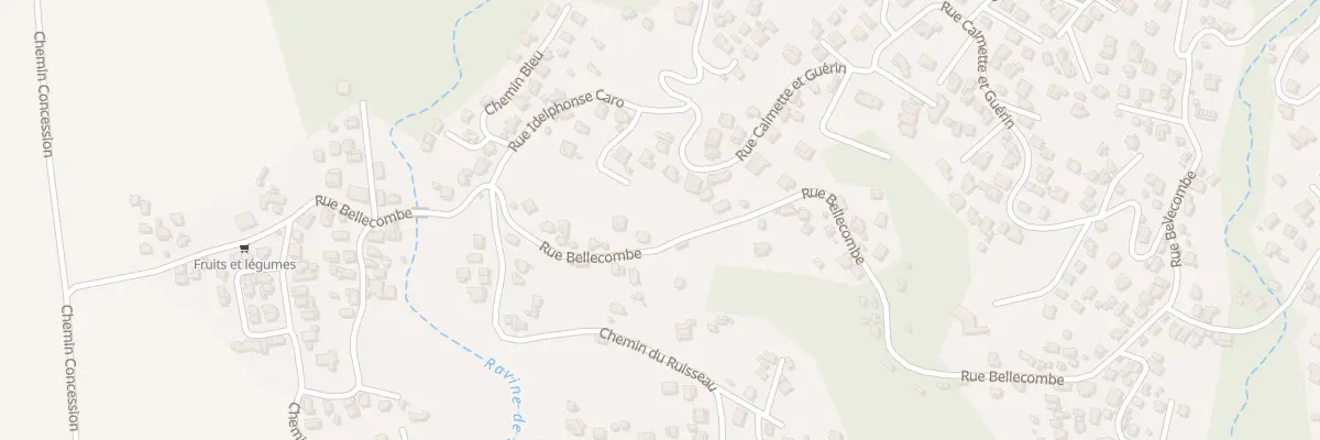 Plan du 84 Rue Bellecombe à Saint-Louis