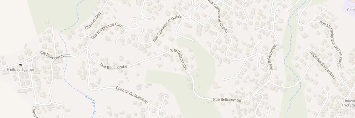 Plan du 89 Rue Bellecombe à Saint-Louis