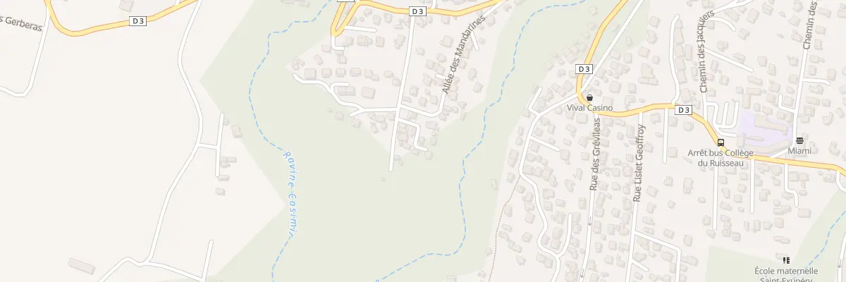 Plan du 39 All des Mandarines à Saint-Louis