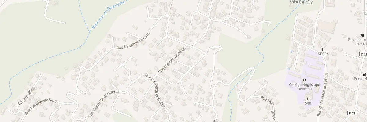 Plan du 64A Rue Msgr de Beaumont à Saint-Louis