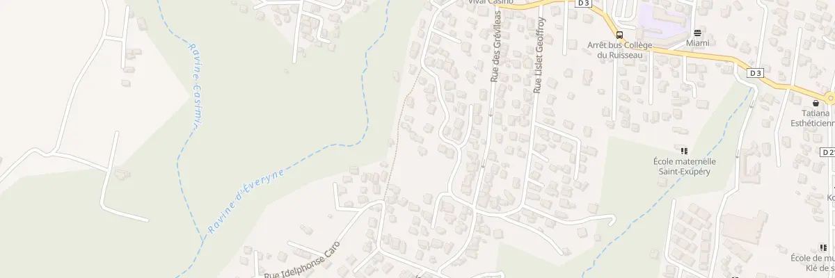 Plan du 36 Rue Msgr de Beaumont à Saint-Louis
