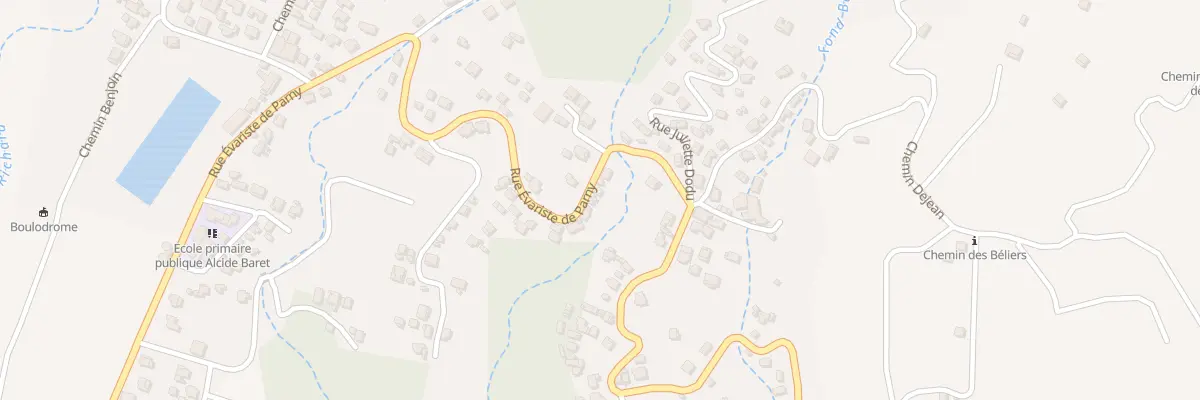 Plan du 91 Rue Evariste de Parny à Saint-Louis