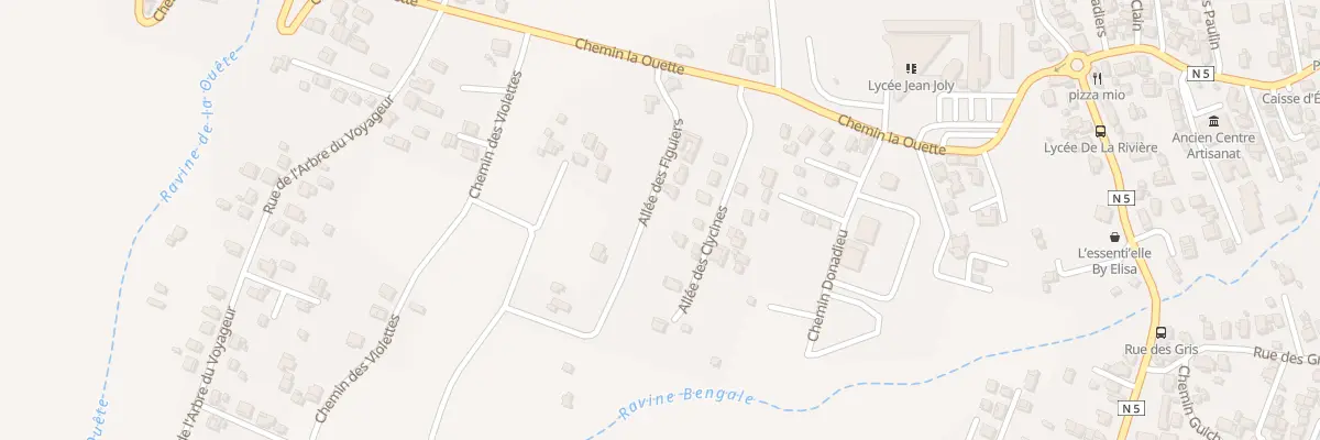 Plan du 7 All des Figuiers à Saint-Louis