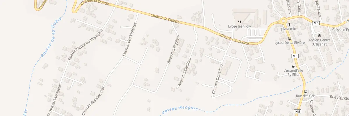 Plan du 5 All des Figuiers à Saint-Louis