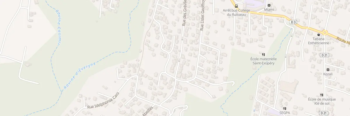 Plan du 31 Rue Msgr de Beaumont à Saint-Louis