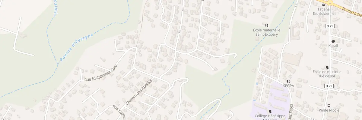 Plan du 41 Rue Msgr de Beaumont à Saint-Louis