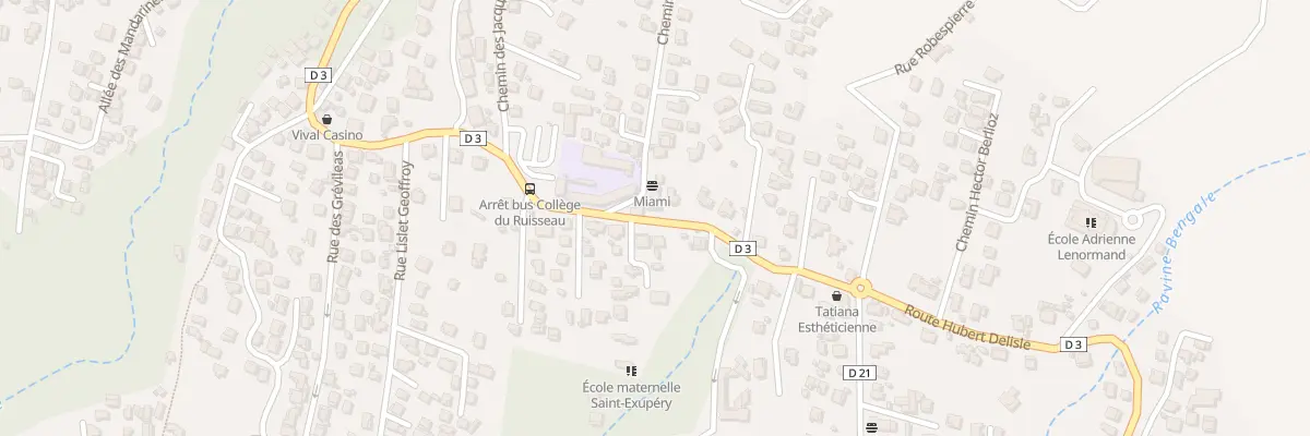 Plan du 69A Rue Hubert Delisle à Saint-Louis