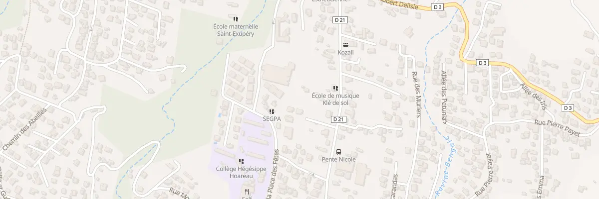 Plan du 55E Rue Pente Nicole à Saint-Louis