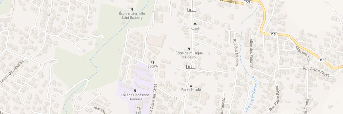Plan du 55F Rue Pente Nicole à Saint-Louis