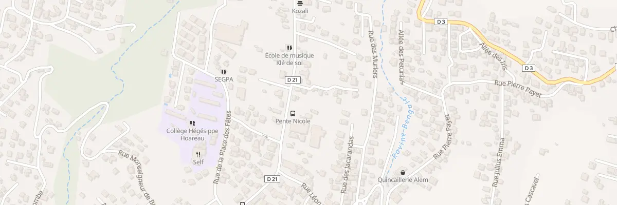 Plan du 42 Rue Pente Nicole à Saint-Louis