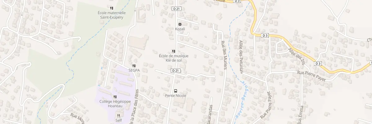 Plan du 52 Rue Pente Nicole à Saint-Louis