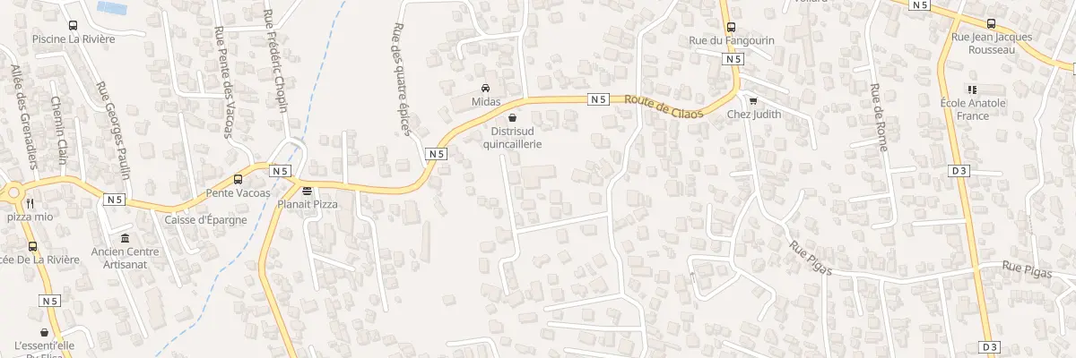 Plan du 240 Rte de Cilaos à Saint-Louis