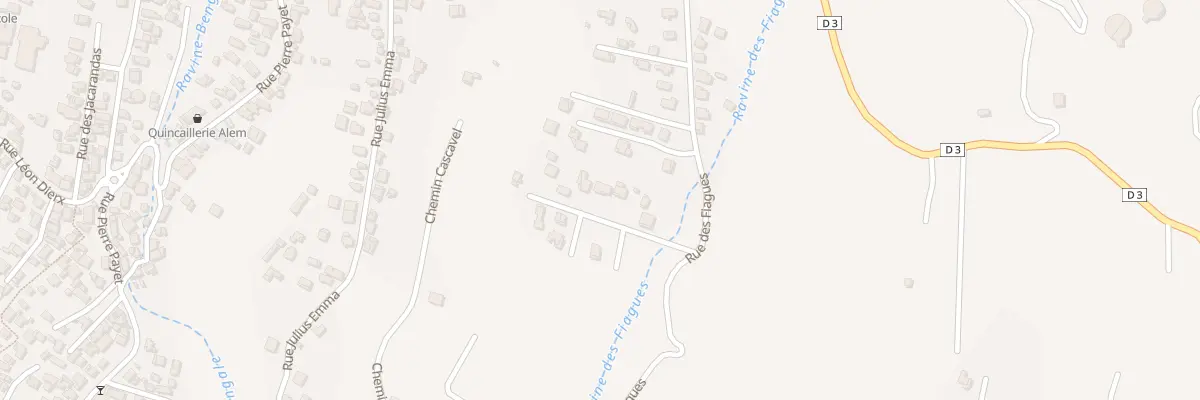 Plan du 43A Rue des Fiagues à Saint-Louis