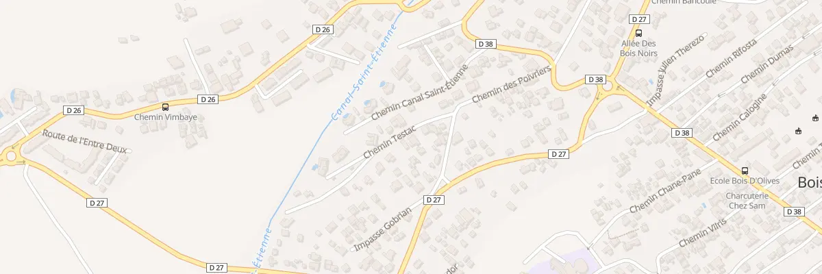 Plan du 11 Che Testac à Saint-Pierre