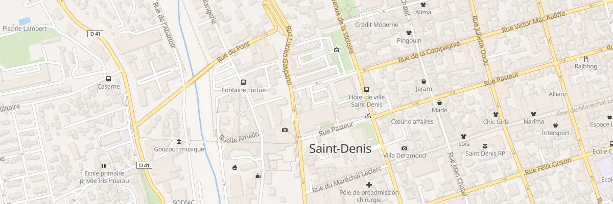 Plan du 2 Rue de la Compagnie à Saint-Denis