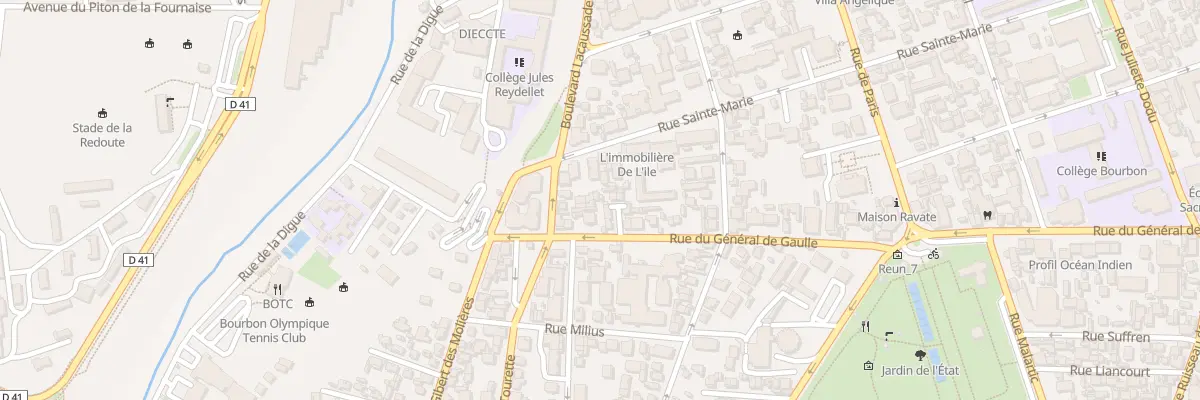 Plan du 8T Rue Sainte Marie à Saint-Denis