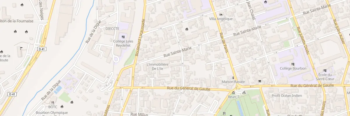 Plan du 26 Rue Sainte Marie à Saint-Denis