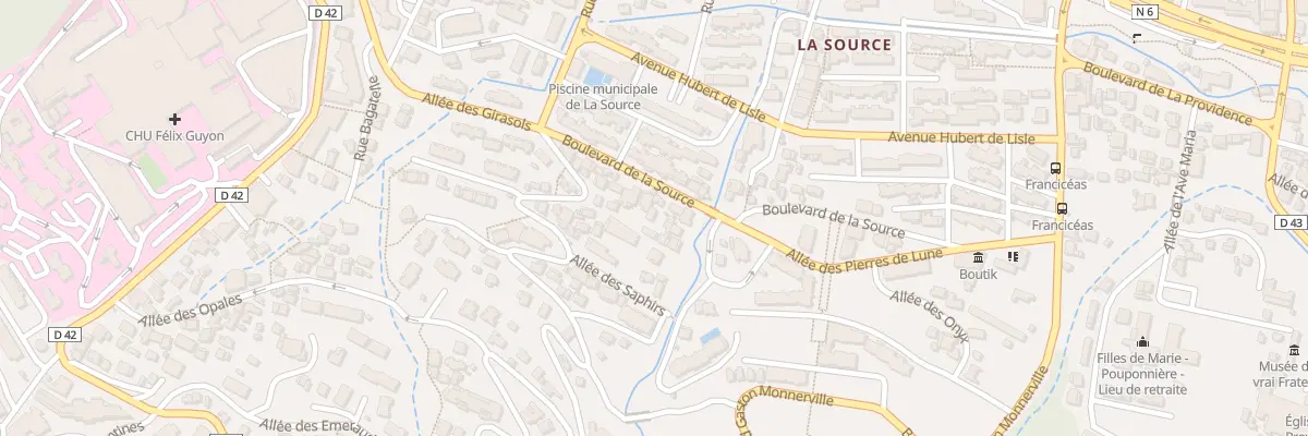 Plan du 18 Bd de la Source à Saint-Denis